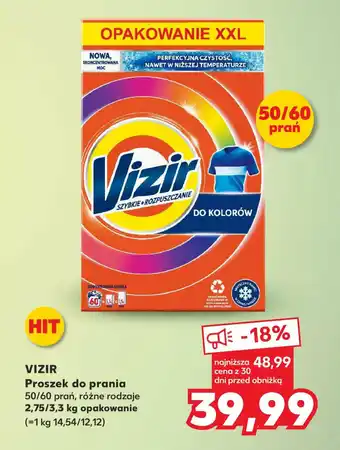 Kaufland VIZIR Proszek do prania 50/60 prań oferta