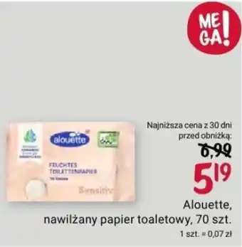 Rossmann Alouette, nawilżany papier toaletowy, 70 szt. oferta