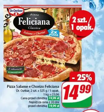 Pizza Salame e Chorizo Feliciana 2 szt. x 325 g
