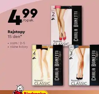 Biedronka Rajstopy Carla Bonetti oferta
