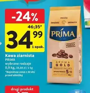 Intermarche Prima Aroma Gold Kawa ziarnista 900 g oferta