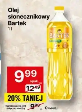 Delikatesy Centrum Bartek Olej słonecznikowy 1 l oferta