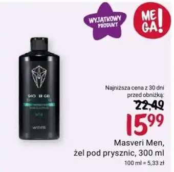 Rossmann Masveri Men żel pod prysznic 300 ml oferta