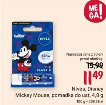 Rossmann Nivea Disney Mickey Mouse pomadka do ust 4,8 g oferta