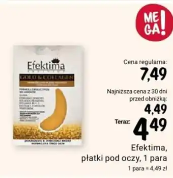 Rossmann Efektima płatki pod oczy 1 para oferta