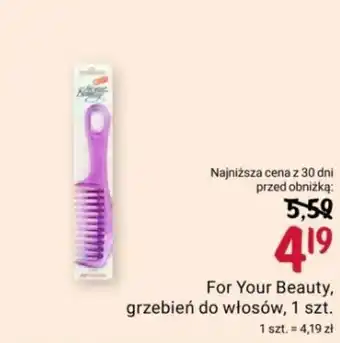Rossmann For Your Beauty grzebień do włosów 1 szt. oferta
