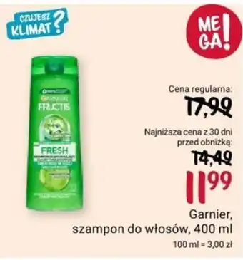Rossmann Garnier szampon do włosów 400 ml oferta