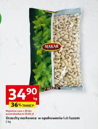Auchan Orzechy nerkowca Makar oferta