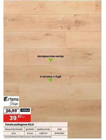 Leroy Merlin Panele podłogowe Artens oferta