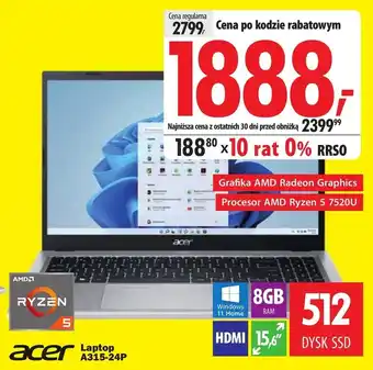 Media Expert Laptop Acer oferta