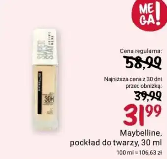 Rossmann Maybelline podkład do twarzy 30 ml oferta