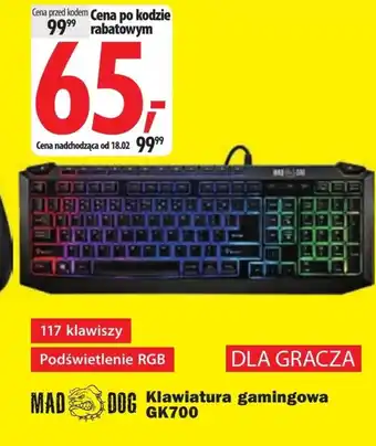 Media Expert Klawiatura gamingowa Mad Dog oferta