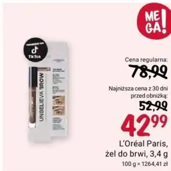 Rossmann L'Oréal Paris żel do brwi 3,4 g oferta
