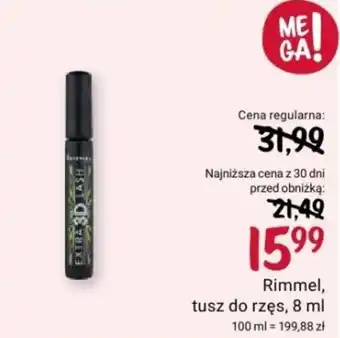 Rossmann Rimmel tusz do rzęs 8 ml oferta