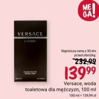 Rossmann Versace woda toaletowa dla mężczyzn 100 ml oferta