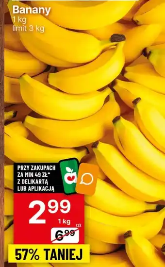 Delikatesy Centrum Banany 1kg oferta