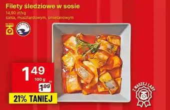 Delikatesy Centrum Filety śledziowe w sosie 100g oferta
