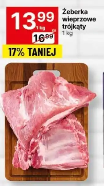 Delikatesy Centrum Żeberka wieprzowe trójkąty 1kg oferta