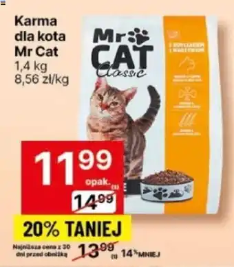 Delikatesy Centrum Karma dla kota Mr Cat 1,4 kg oferta