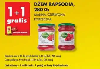 Biedronka DŻEM RAPSODIA, 280g oferta