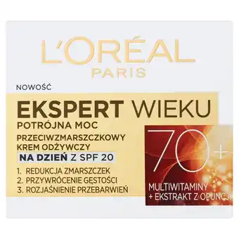 Rossmann L'Oreal Paris Ekspert Wieku 70+ Przeciwzmarszczkowy krem odżywczy na dzień 50 ml oferta