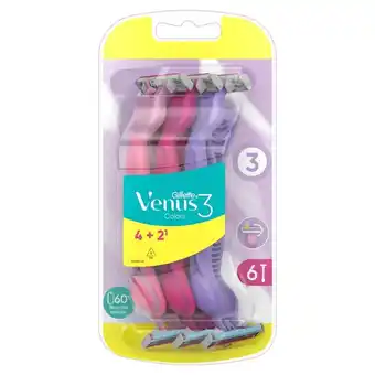 Rossmann Gillette Venus 3 Colors Maszynki jednorazowe, liczba sztuk w opakowaniu: 6 oferta