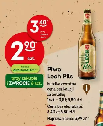 Żabka Piwo Lech Pils 0,5 l oferta