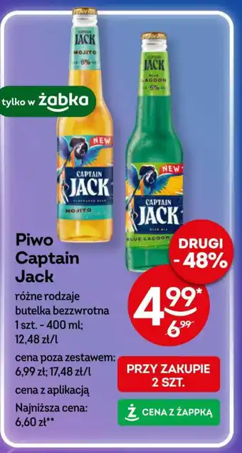 Żabka Piwo Captain Jack 400 ml oferta
