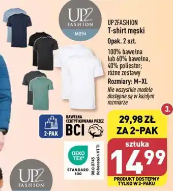 ALDI UP 2FASHION T-shirt męski 2 szt. oferta