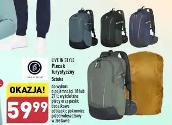 ALDI LIVE IN STYLE Plecak turystyczny oferta