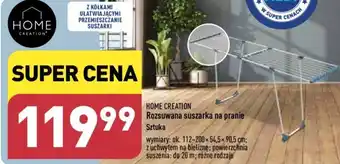 ALDI HOME CREATION Rozsuwana suszarka na pranie oferta