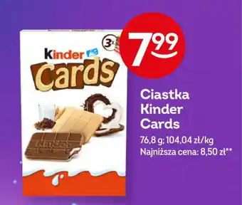 Żabka Ciastka Kinder Cards 76,8 g oferta