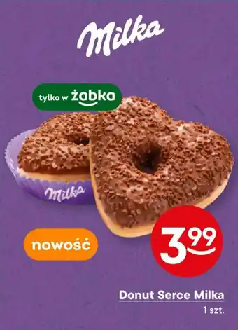 Żabka Donut Serce Milka 1 szt. oferta
