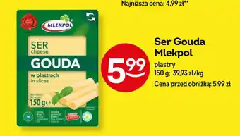 Żabka Ser Gouda Mlekpol 150 g oferta