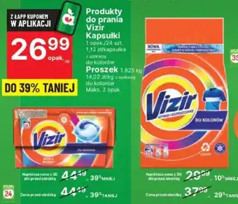 Delikatesy Centrum Produkty do prania Vizir Kapsułki 24szt./Proszek 1,925kg oferta