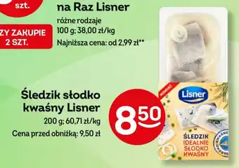 Żabka Śledzik słodko kwaśny Lisner 200 g oferta