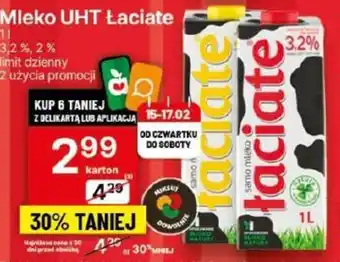 Delikatesy Centrum Mleko UHT Łaciate 1l oferta
