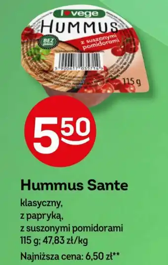 Żabka Hummus Sante 115 g oferta