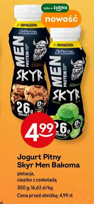 Żabka Jogurt Pitny Skyr Men Bakoma 300 g oferta