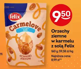 Żabka Orzechy ziemne w karmelu z solą Felix 160 g oferta