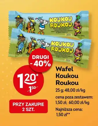 Żabka Wafel Koukou Roukou 25 g oferta