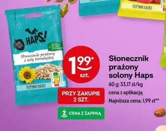 Żabka Słonecznik prażony solony Haps 60 g oferta