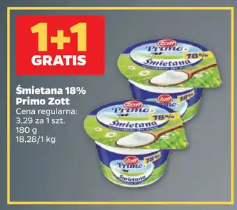 Netto Śmietana 18% Primo Zott oferta