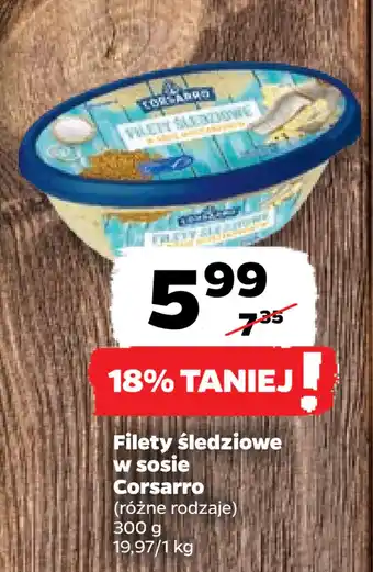 Netto Filety śledziowe w sosie Corsarro oferta