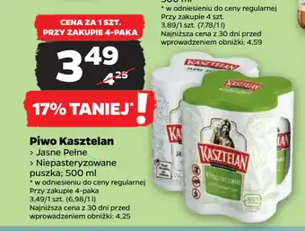 Netto Piwo Kasztelan oferta