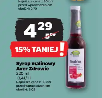 Netto Syrop malinowy Aver Zdrowie oferta