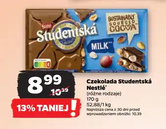 Netto Czekolada Studentská Nestlé oferta