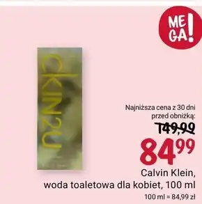Rossmann Woda toaletowa dla kobiet Calvin Klein oferta