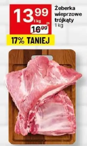 Delikatesy Centrum Żeberka wieprzowe trójkąty 1 kg oferta