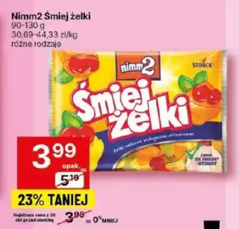 Delikatesy Centrum Nimm2 Śmiej żelki 90-130 g oferta